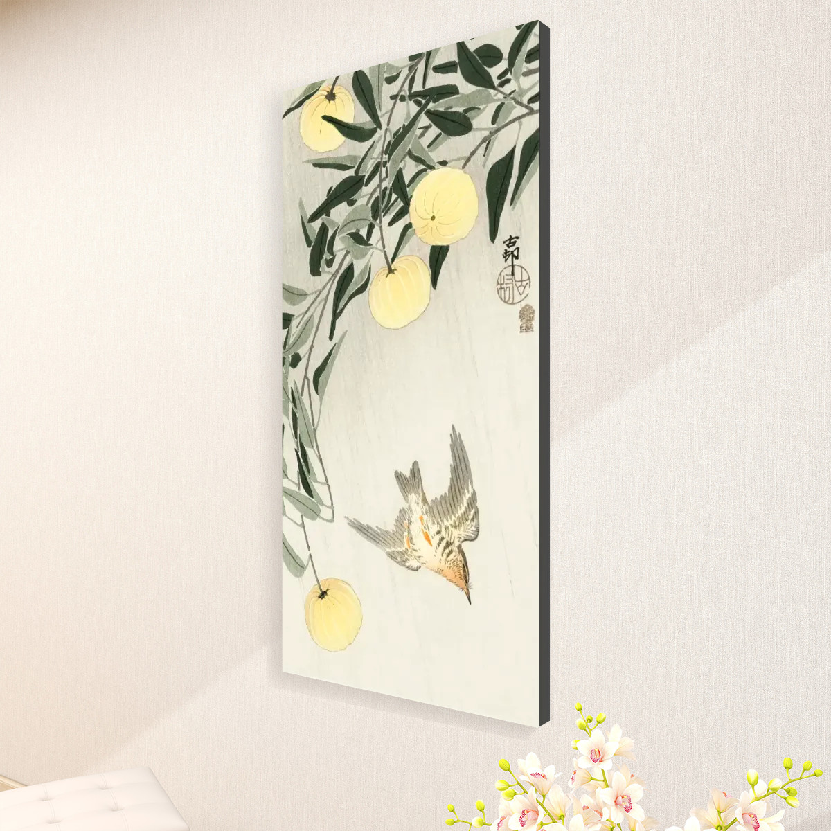 Cuckoo in the rain (1900 - 1910) by Ohara Koson (1877-1945) - Large Canvas Wall Art (1:2) - Image 3