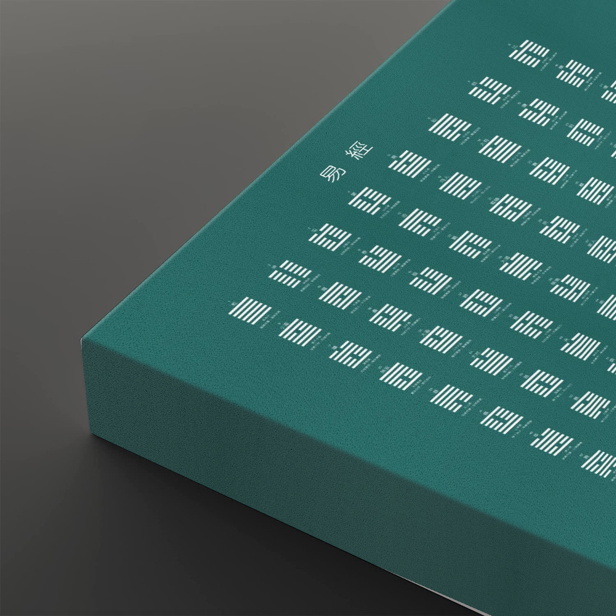 I Ching (Dark Green) - Square Canvas Wall Art - Image 4