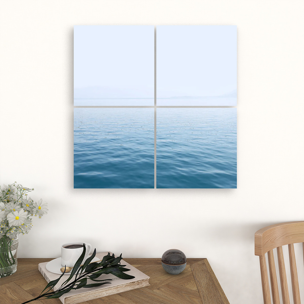 4 Panels Square Canvas Wall Art