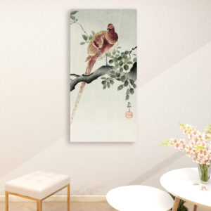 Copper pheasant (1900 - 1930) by Ohara Koson (1877-1945) - Large Canvas Wall Art (1:2)