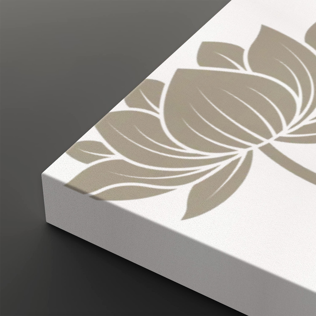 Heart Sutra (Brown/White) - 2 Panels Canvas Wall Art (24”x36”) - Image 4