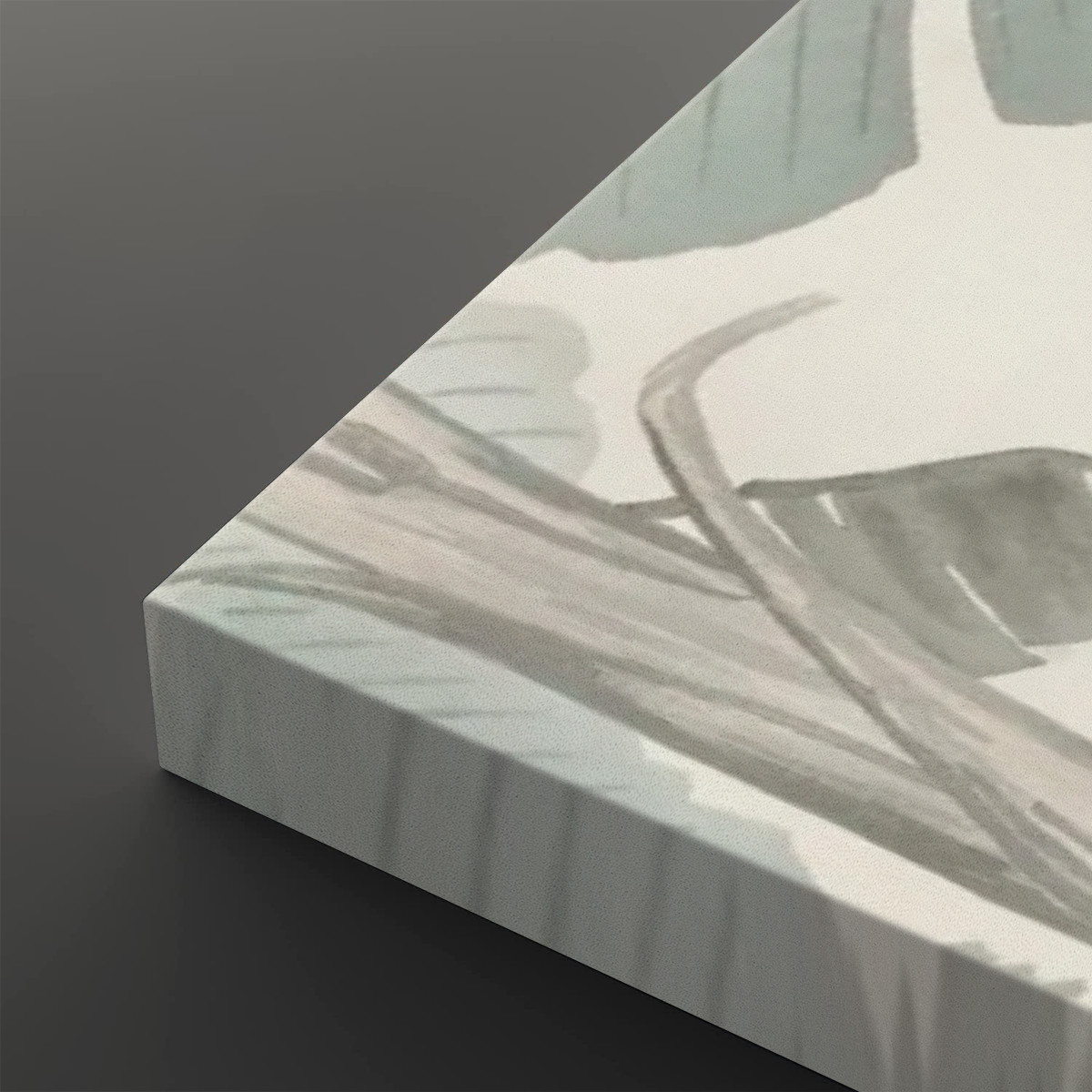 Two geese at banana tree (1900 - 1945) by Ohara Koson (1877-1945) - Large Canvas Wall Art (1:2) - Image 4