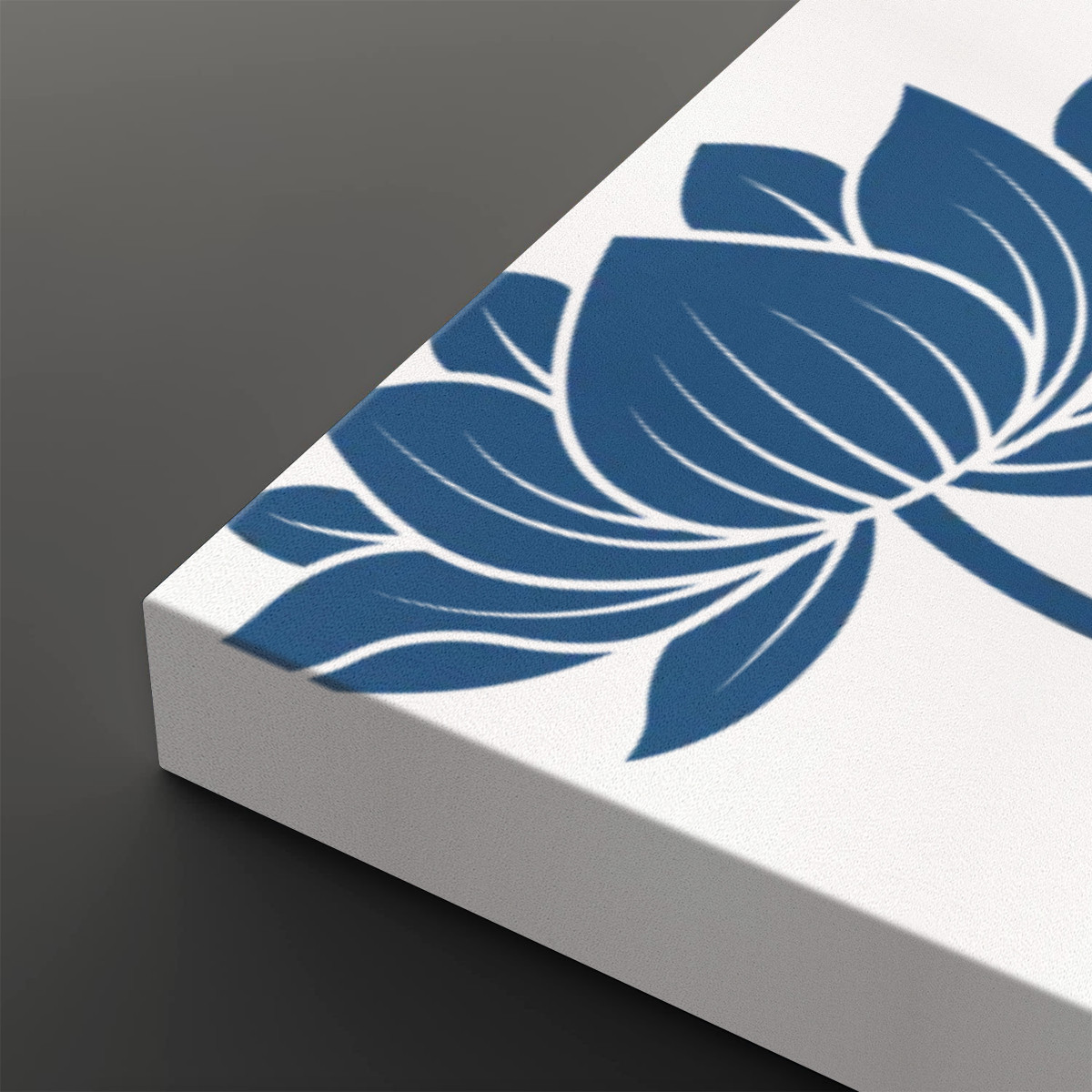 Heart Sutra (Blue/White) - 2 Panels Canvas Wall Art (24”x36”) - Image 4